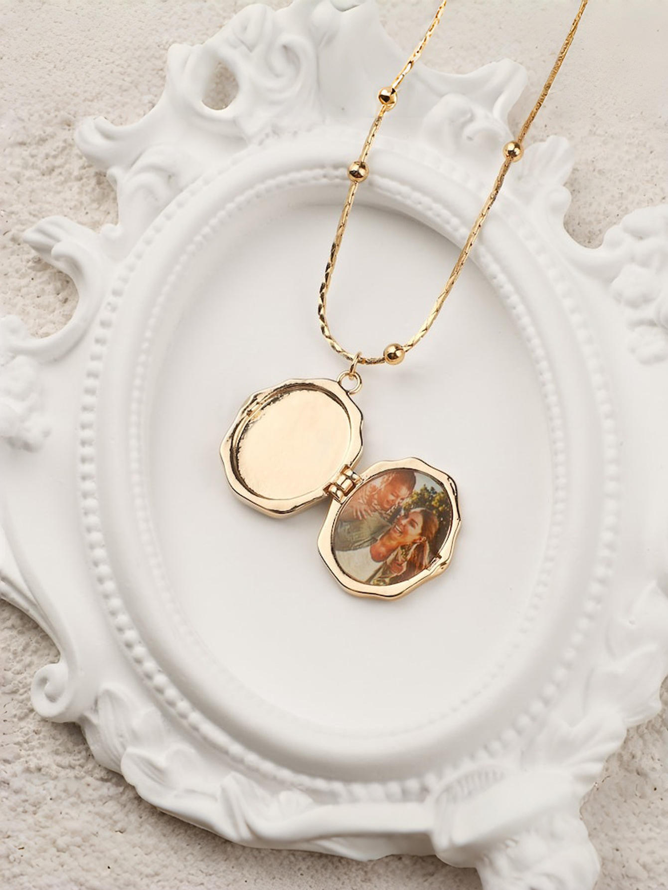 Custom Angel Photo Pendant Necklace Vintage Pendant Necklace